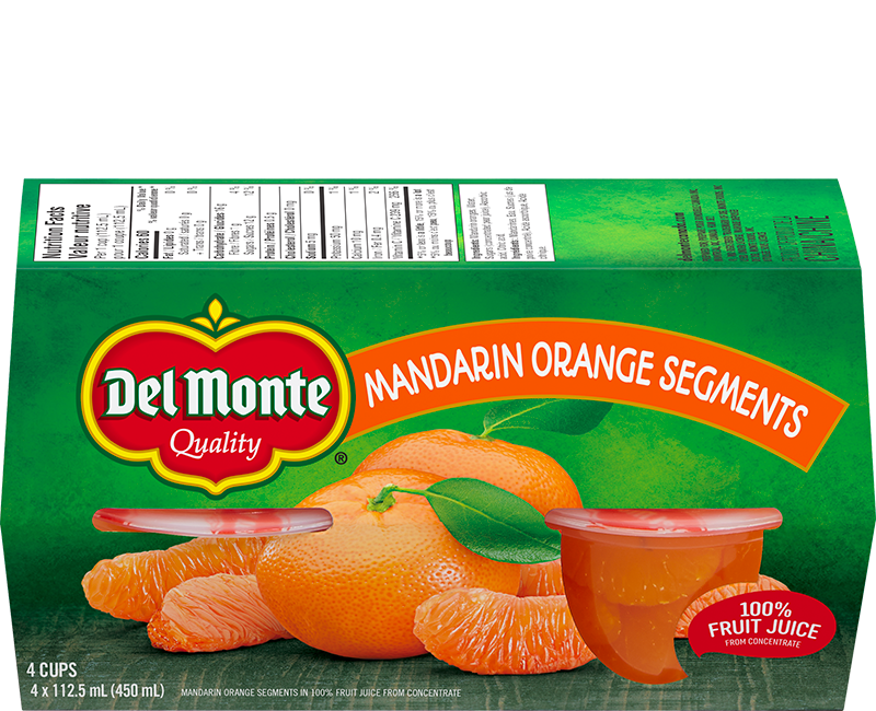 Mandarins in 100% fruit juice from concentrate
