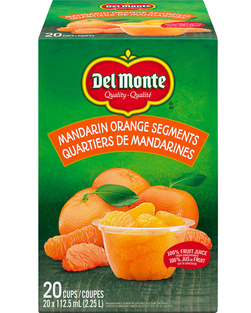 Mandarins in 100% fruit juice from concentrate