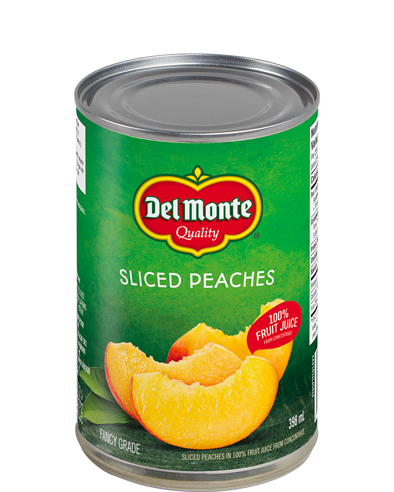 Sliced Peaches in 100% fruit juice from concentrate